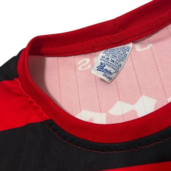 Atlas FC Red Black Striped 2000’s Vintage Home Jersey - Picture 4 of 4